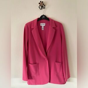 Joseph Ribkoff Pink Blazer - Soft Feel - Single Button Closure - Pockets!